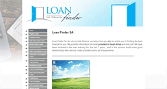 Desktop Screenshot of loan-finder-sa.com