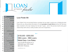 Tablet Screenshot of loan-finder-sa.com